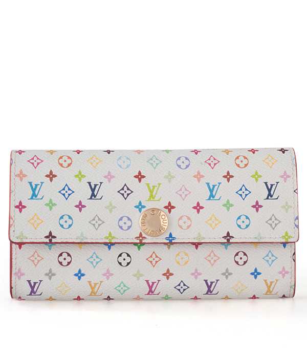 1:1 Copy Louis Vuitton Monogram Multicolore Sarah Wallet M93746 Replica - Click Image to Close